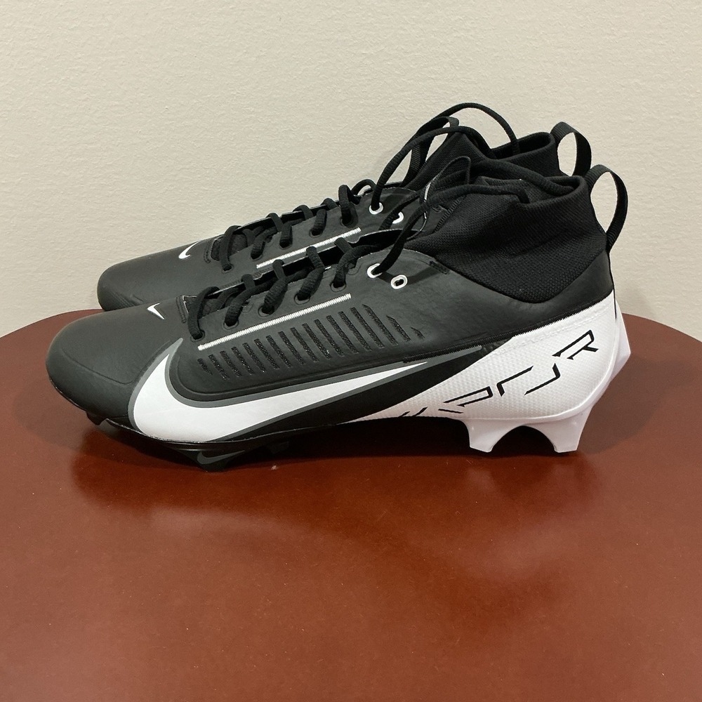 Nike Vapor Edge Pro 360 2 Men's Size 16 Black White Football Cleats DA5456-001